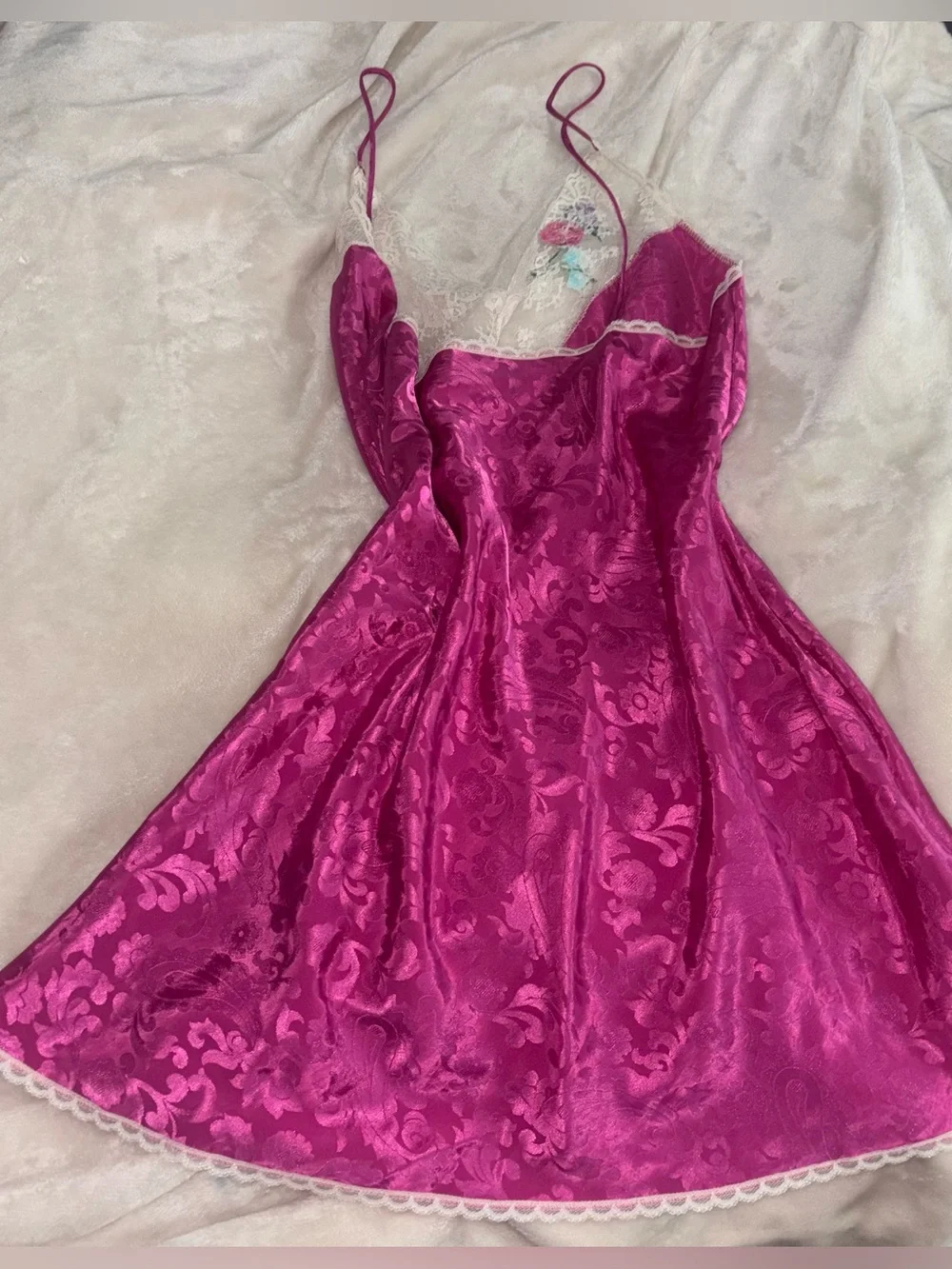 VTG lace slip dress - Picture 7 of 9